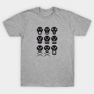 Gaming Skulls, pixel skulls T-Shirt